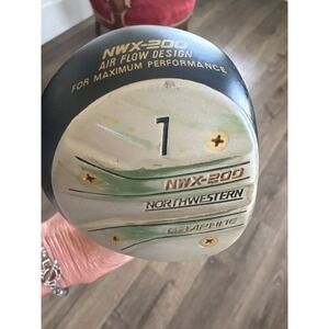 Vintage Northwestern NWX-200 Air Flow Design 1 Driver Graphite Gold Shaft Wood